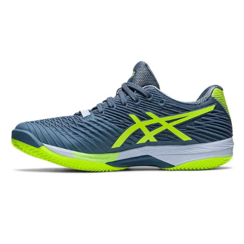 CALZADO ASICS SOLUTION SPEED FF 2 CLAY STEEL BLUE HAZARD GREEN
