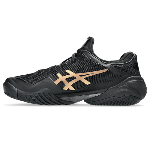 CALZADO ASICS COURT FF NOVAK CLAY NIGHT ENERGY BLACK PRISMA GOLD