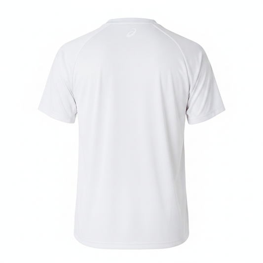 Camiseta ASICS blanca sin modelo - espalda