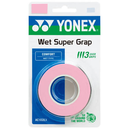 Overgrip Yonex Wet Super Grap X3 Pink