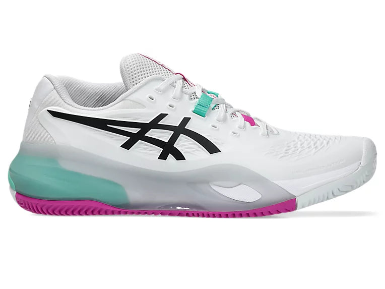 Calzado de Tenis Asics Gel Resolution X Clay White/ Aurora Green
