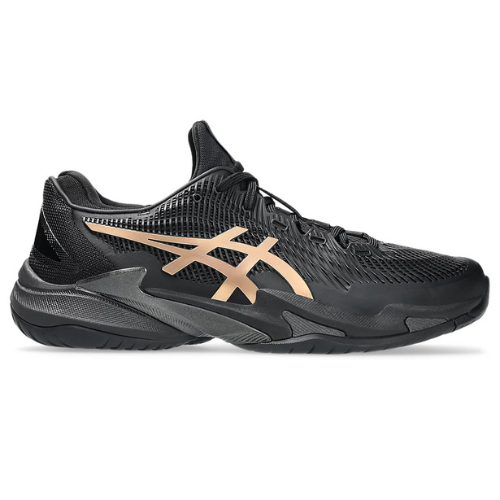 CALZADO ASICS COURT FF NOVAK CLAY NIGHT ENERGY BLACK PRISMA GOLD