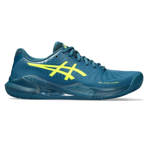 CALZADO ASICS GEL CHALLENGER 14 CLAY RESTFUL TEAL SAFETY YELLOW