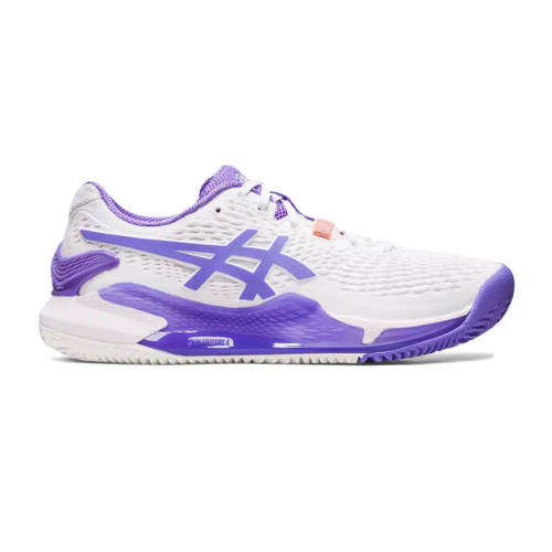 CALZADO ASICS GEL RESOLUTION 9 W CLAY WHITE AMETHYST