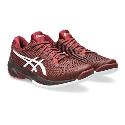 CALZADO ASICS SOLUTION SPEED FF 2 CLAY ANTIQUE RED WHITE