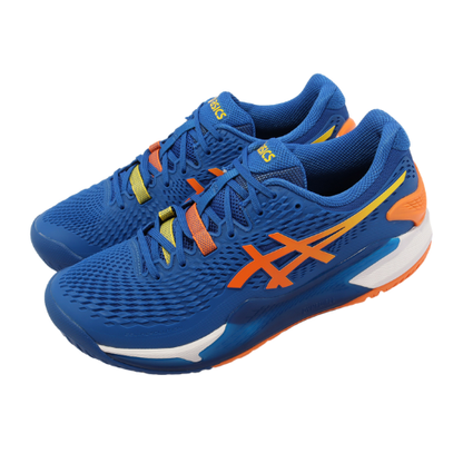 CALZADO ASICS GEL RESOLUTION 9 CLAY TUNA BLUE SUN PEACH