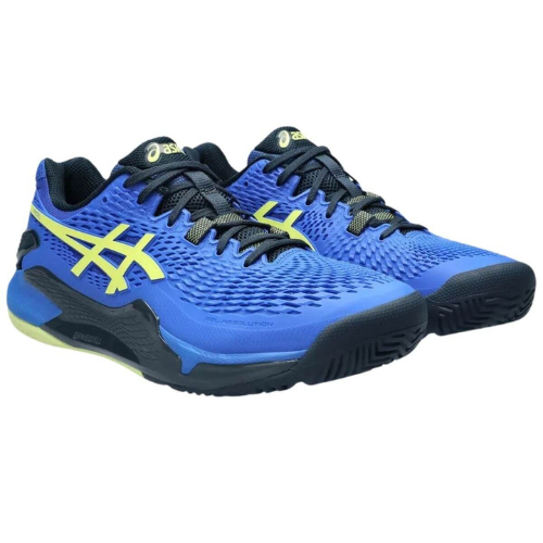 CALZADO ASICS GEL RESOLUTION 9 PADEL MIXTO ILLUSION BLUE GLOW YELLOW