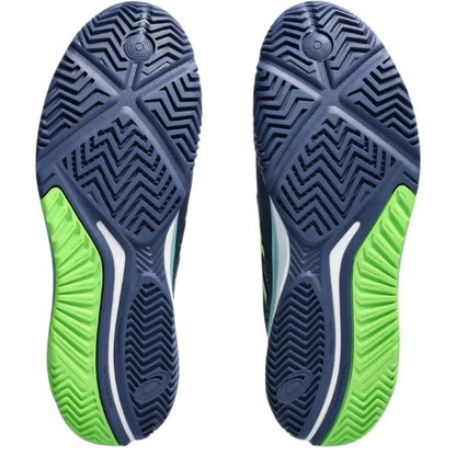 CALZADO ASICS GEL RESOLUTION 9 PADEL THUNDER BLUE ELECTRIC LIME