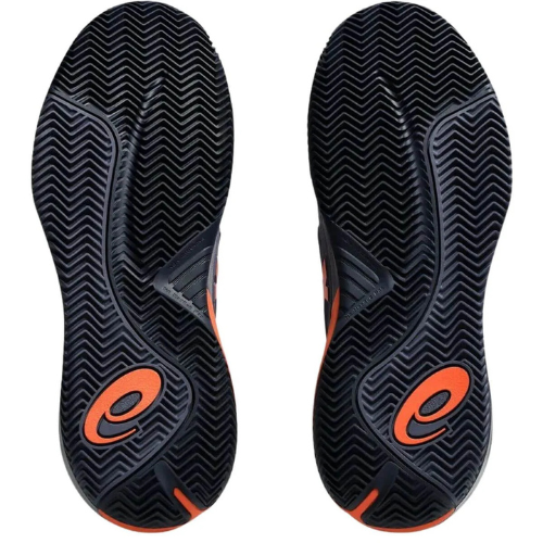 CALZADO ASICS GEL RESOLUTION X CLAY GREYISH PURPLE NOVA ORANGE