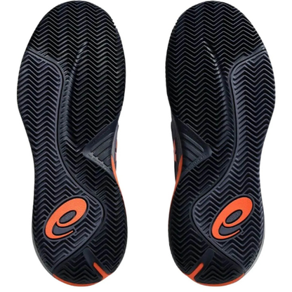 CALZADO ASICS GEL RESOLUTION X CLAY GREYISH PURPLE NOVA ORANGE