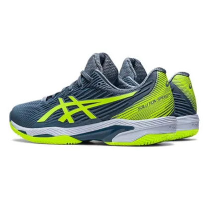 CALZADO ASICS SOLUTION SPEED FF 2 CLAY STEEL BLUE HAZARD GREEN