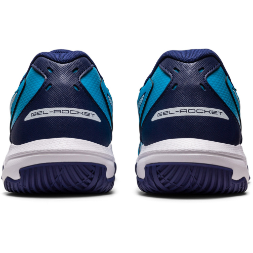 CALZADO ASICS GEL ROCKET 10 MXTO ISLAND BLUE WHITE