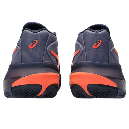 CALZADO ASICS GEL RESOLUTION X CLAY GREYISH PURPLE NOVA ORANGE