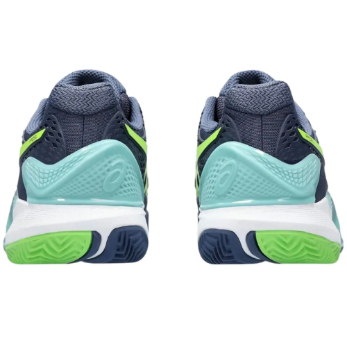 CALZADO ASICS GEL RESOLUTION 9 PADEL THUNDER BLUE ELECTRIC LIME