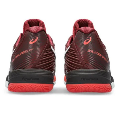 CALZADO ASICS SOLUTION SPEED FF 2 CLAY ANTIQUE RED WHITE