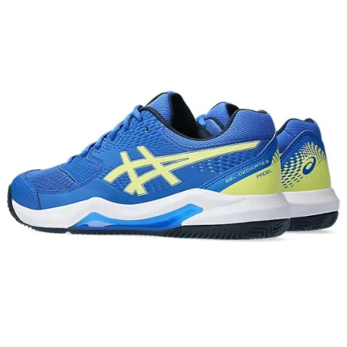 CALZADO ASICS GEL DEDICATE 8 PADEL CLAY ILLUSION BLUE GLOW YELLOW