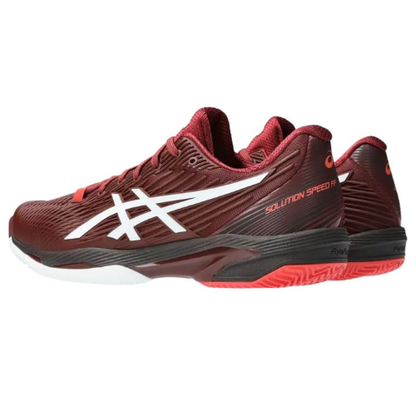CALZADO ASICS SOLUTION SPEED FF 2 CLAY ANTIQUE RED WHITE