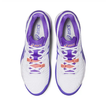 CALZADO ASICS GEL RESOLUTION 9 W CLAY WHITE AMETHYST