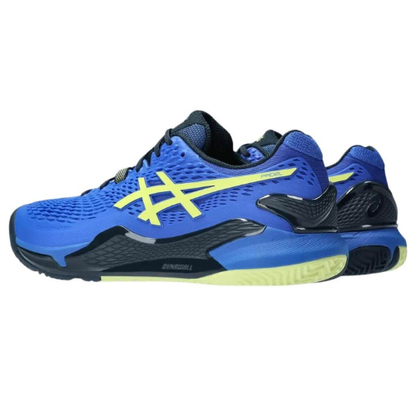CALZADO ASICS GEL RESOLUTION 9 PADEL MIXTO ILLUSION BLUE GLOW YELLOW