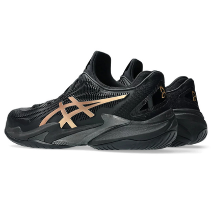 CALZADO ASICS COURT FF NOVAK CLAY NIGHT ENERGY BLACK PRISMA GOLD