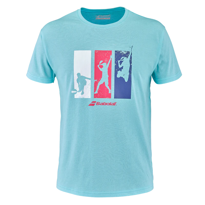 Camiseta Babolat Padel Cotton Tee Men Angel Blue