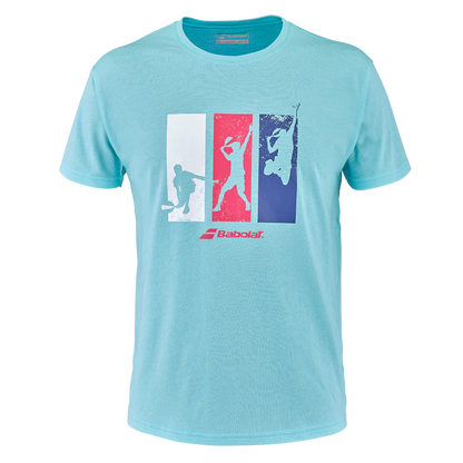 Camiseta Babolat Padel Cotton Tee Men Angel Blue