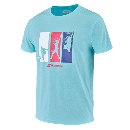 Camiseta Babolat Padel Cotton Tee Men Angel Blue
