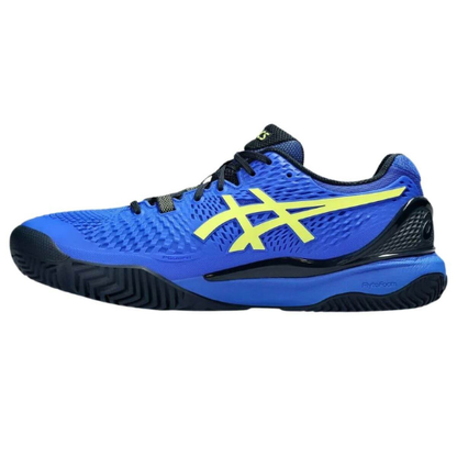 CALZADO ASICS GEL RESOLUTION 9 PADEL MIXTO ILLUSION BLUE GLOW YELLOW