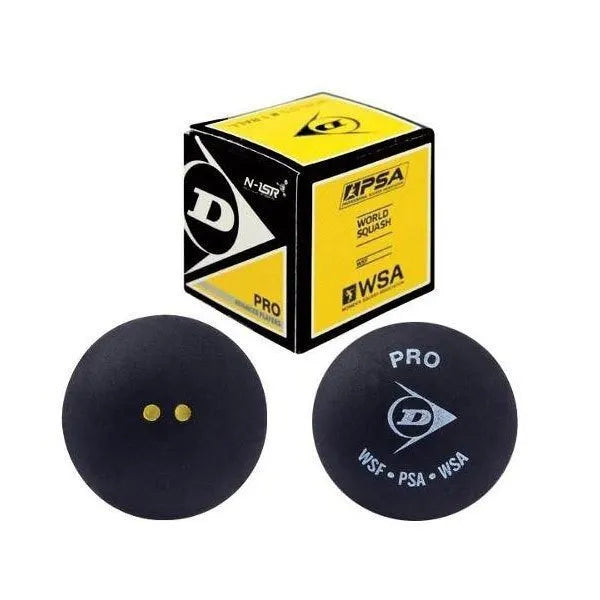BOLAS DE SQUASH DUNLOP DOBLE PUNTO AMARILLO