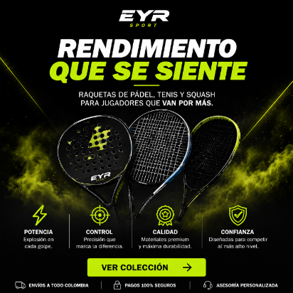 Banner EYR 2 SPORT RAQUETAS TENIS Y PADEL