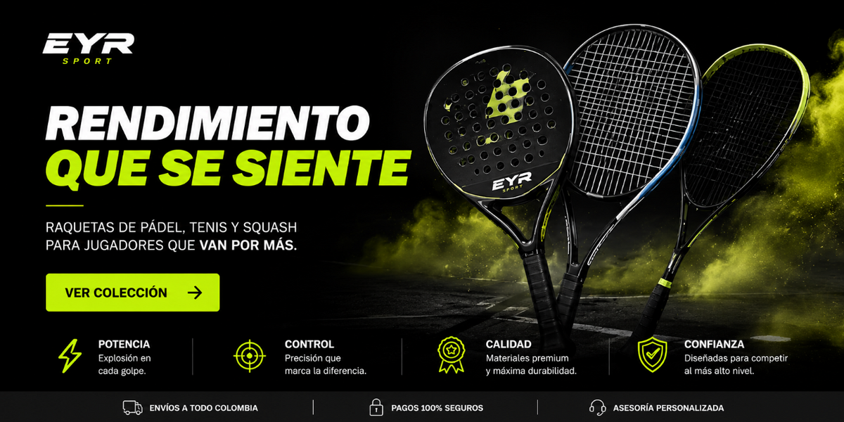 Raquetas de tenis y pádel de EyR Sport