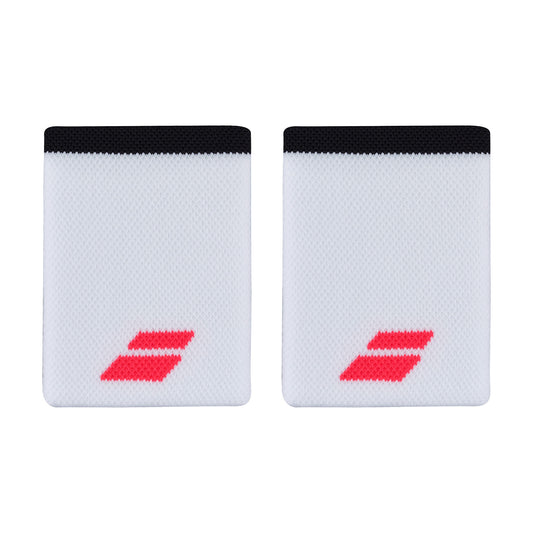 Muñequeras Jumbo Babolat White/Strike Red