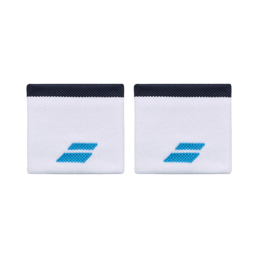 Muñequeras Babolat White/Drive Blue