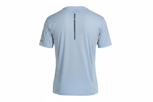 Camiseta Bullpadel Cerezal azul glaciar espalda