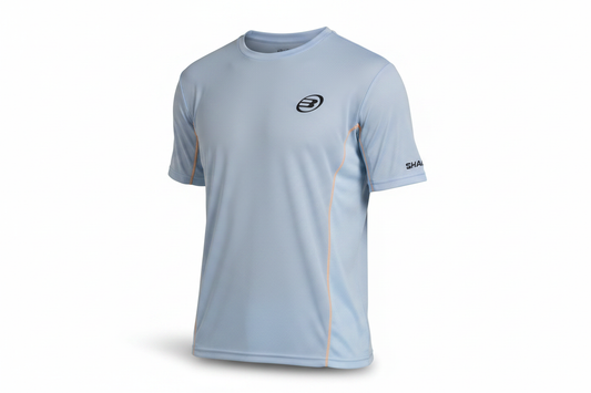 Camiseta Bullpadel Cerezal azul glaciar frente