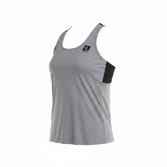 Camiseta Bullpadel Llave W Grey Medio Vigore