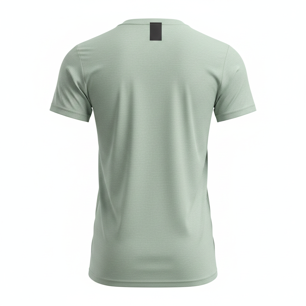 Camiseta Bullpadel Prilep Eucalipto - Vista trasera sin modelo