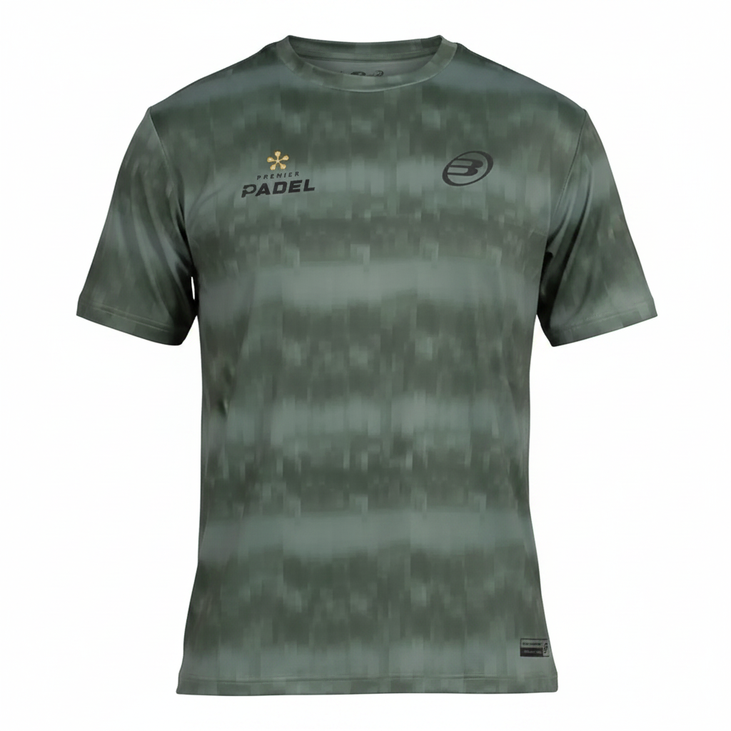 Camiseta Bullpadel Pasco Kaki - Vista frontal sin modelo