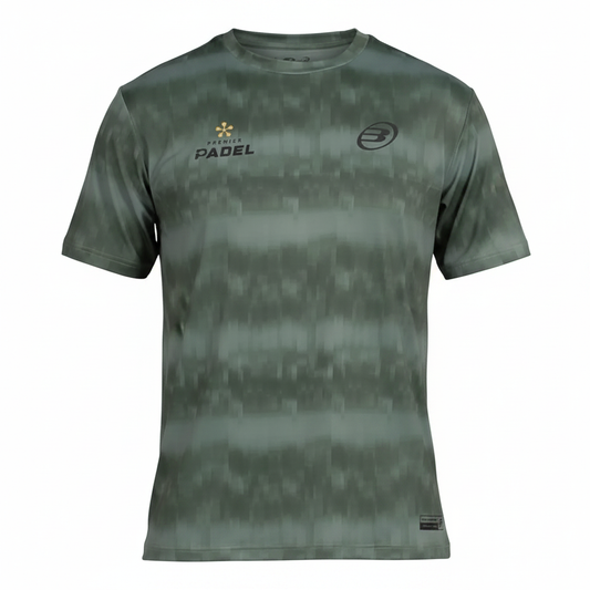 Camiseta Bullpadel Pasco Kaki - Vista frontal sin modelo