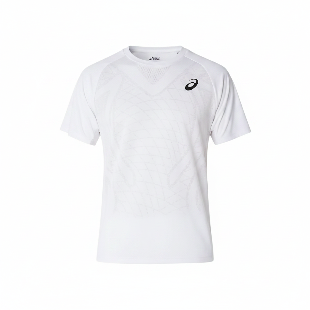 Camiseta ASICS blanca sin modelo - frente