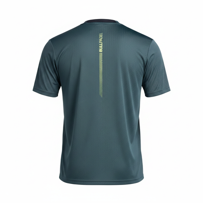 Camiseta Bullpadel Llega Verde Oscuro - Vista trasera sin modelo
