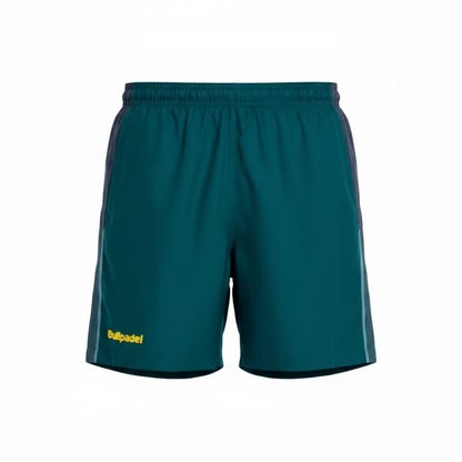Short Bullpadel Legar Verde Oscuro - Vista frontal sin modelo