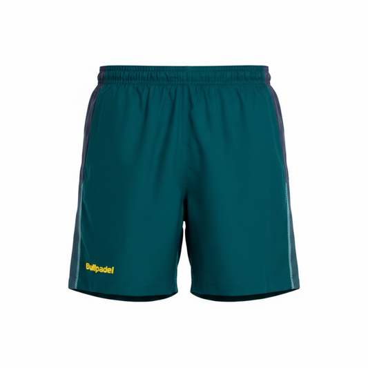 Short Bullpadel Legar Verde Oscuro - Vista frontal sin modelo
