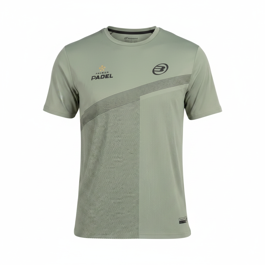 Camiseta Bullpadel Patos Eucalipto - Vista frontal sin modelo