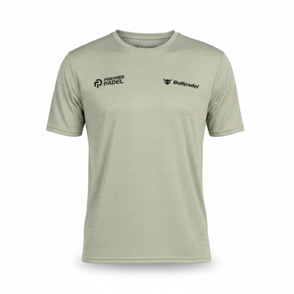 Camiseta Bullpadel Prilep Eucalipto - Vista frontal sin modelo