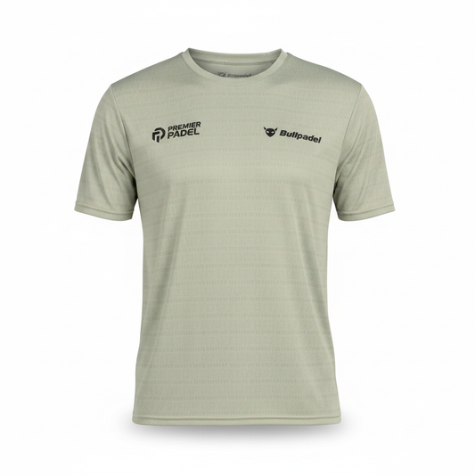 Camiseta Bullpadel Prilep Eucalipto - Vista frontal sin modelo