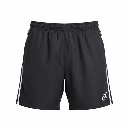 Short Bullpadel Castiel Negro - Vista frontal sin modelo