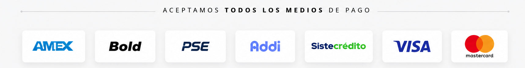 Aceptamos todos los medios de pago | EYR Sport